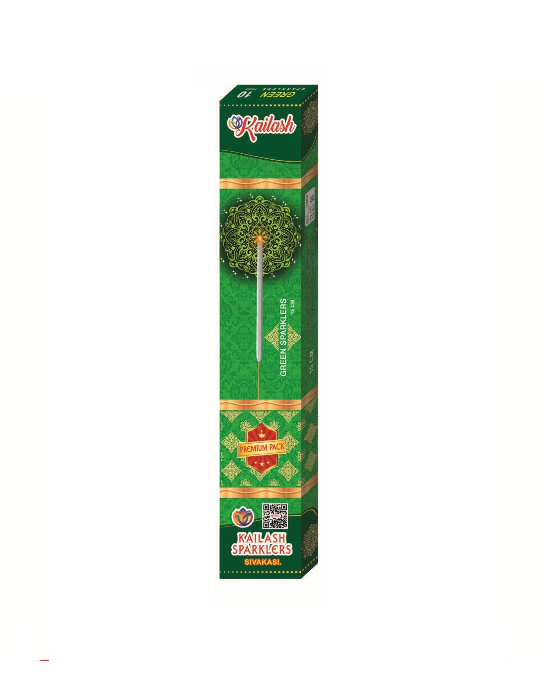 15Cm Green Sparklers (2 Boxes)
