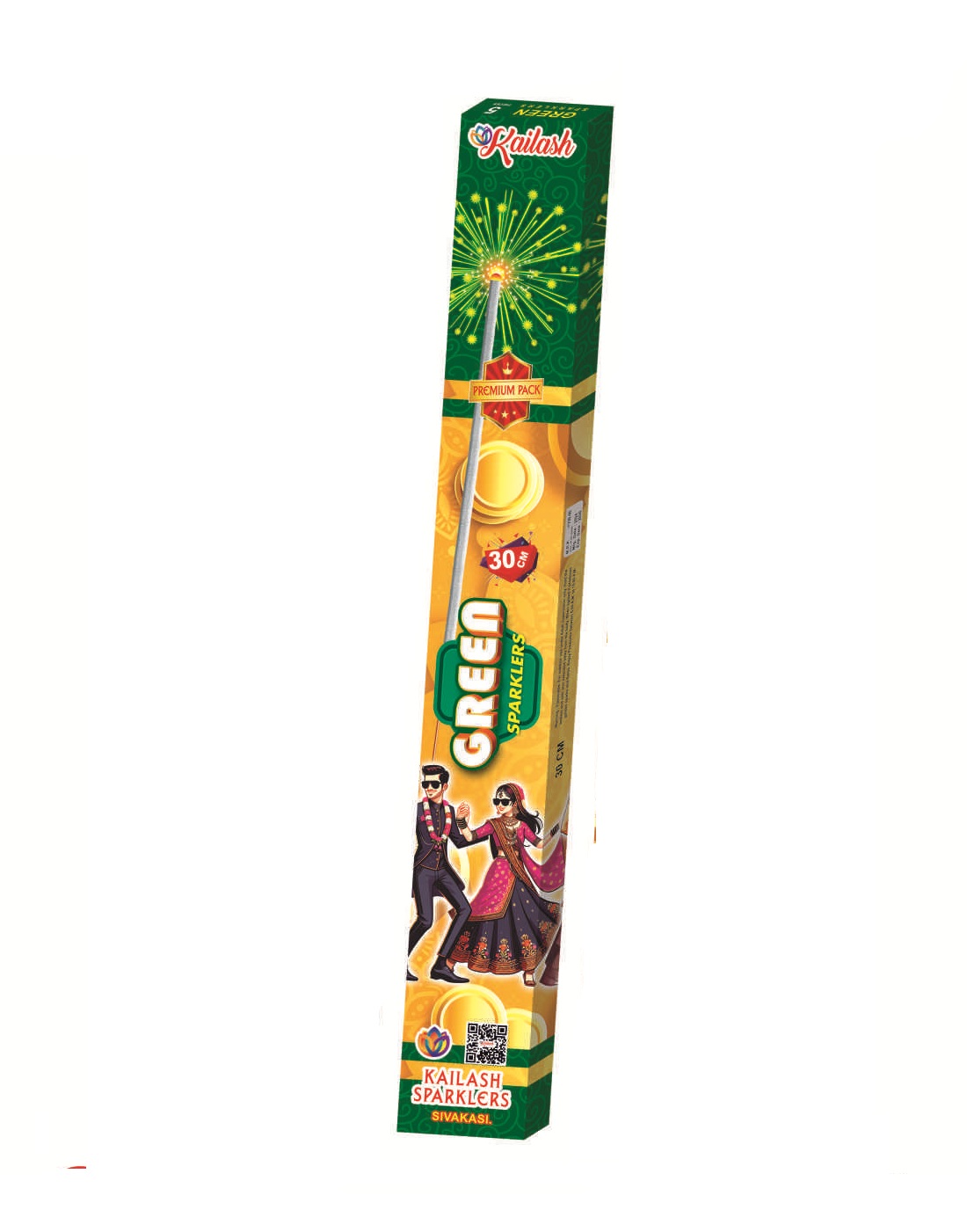 30cm Green Sparklers (2 Boxes)