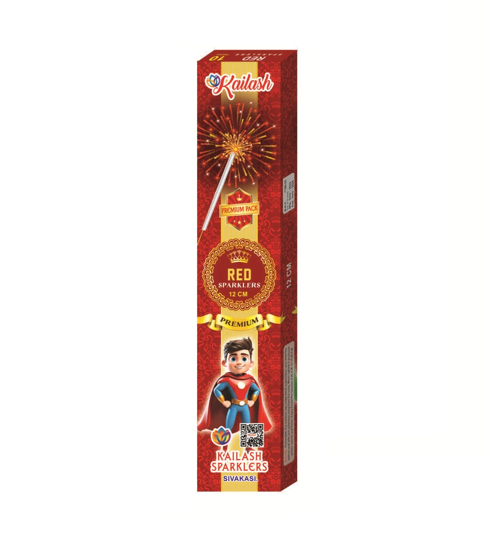 12 cm Red Sparklers (5 Boxes)
